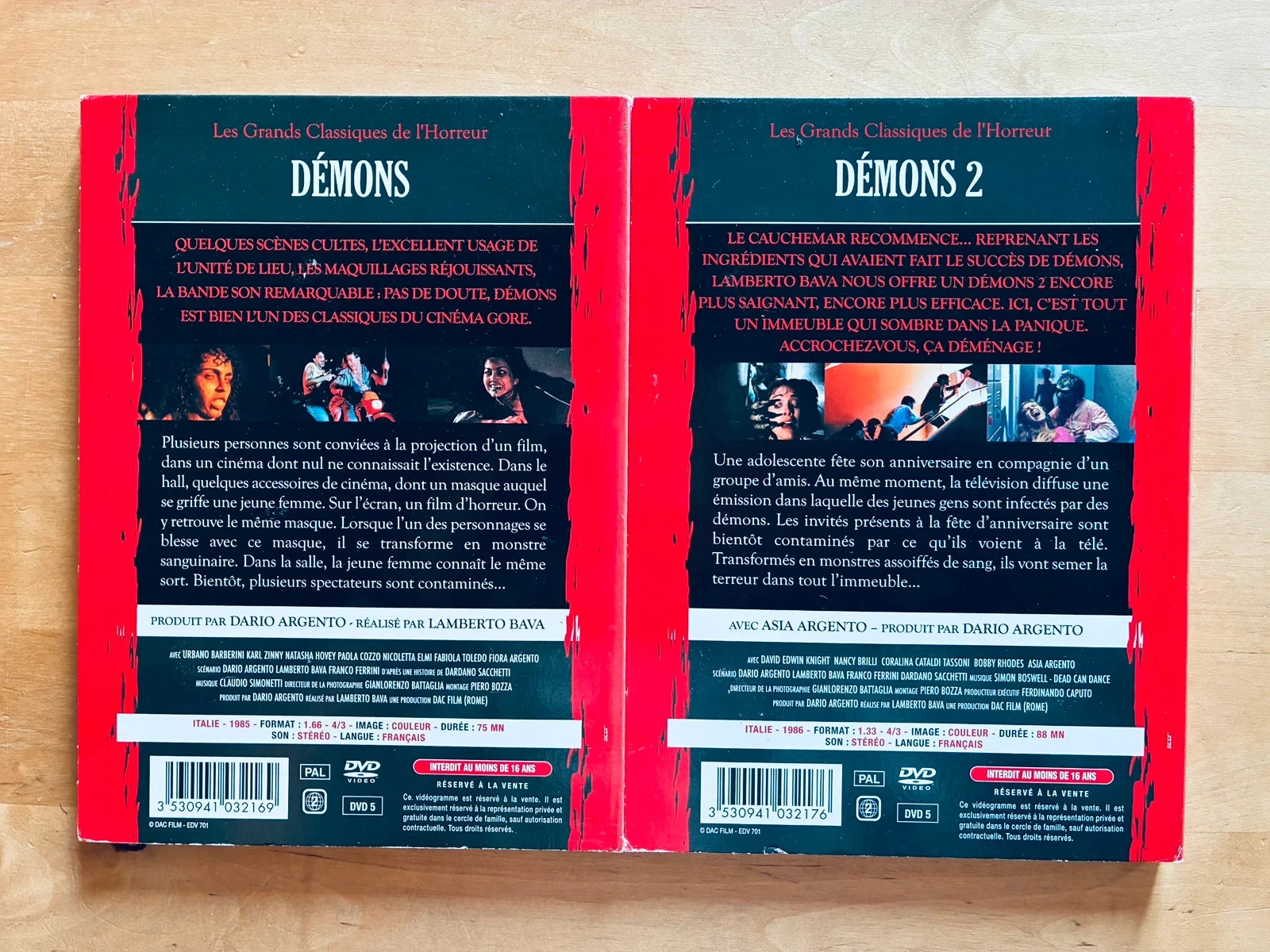 Lot 2 DVD Demonios 1 y 2 de Lamberto Bava. – photo 3